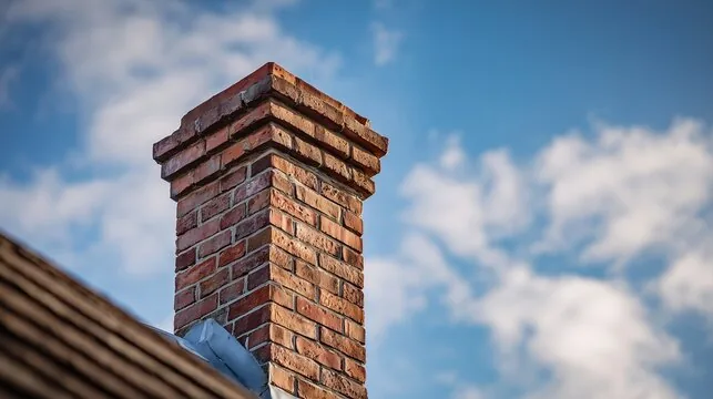 Corbelled brick chimney top